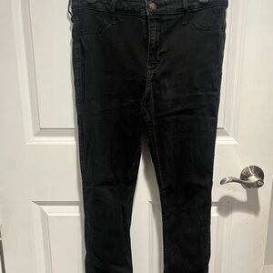 hollister black skinny jeans